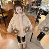 2024 Winter Baby Girl Stylish Cotton Mid-Length Padded Jacket