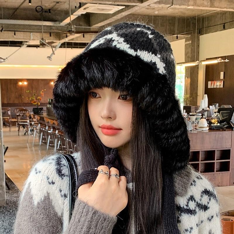 Knitted Hat Women Winter Warmth Windproof Beanie For Casual Fashion