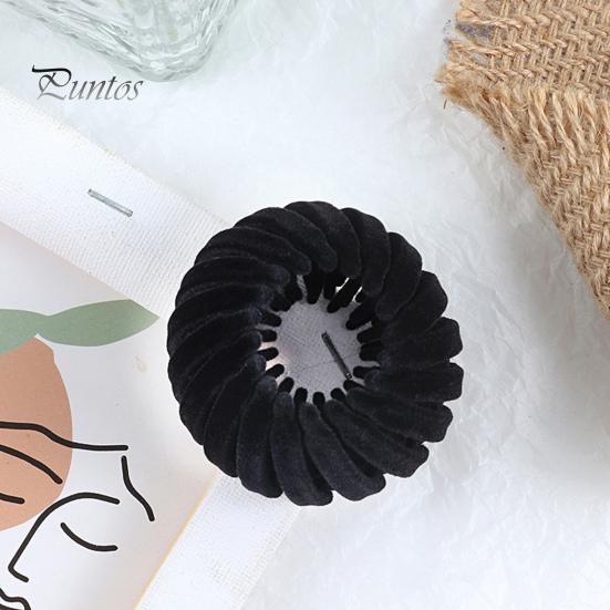 4Pcs Retractable Ponytail Hairpin Bird Nest Shape Hair Clip Women Ponytail Holder Hair Bun Maker Hair Accessories