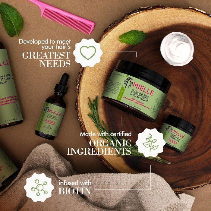 Mielle Masque Capillaire de Renforcement à la Menthe au Romarin, 340g