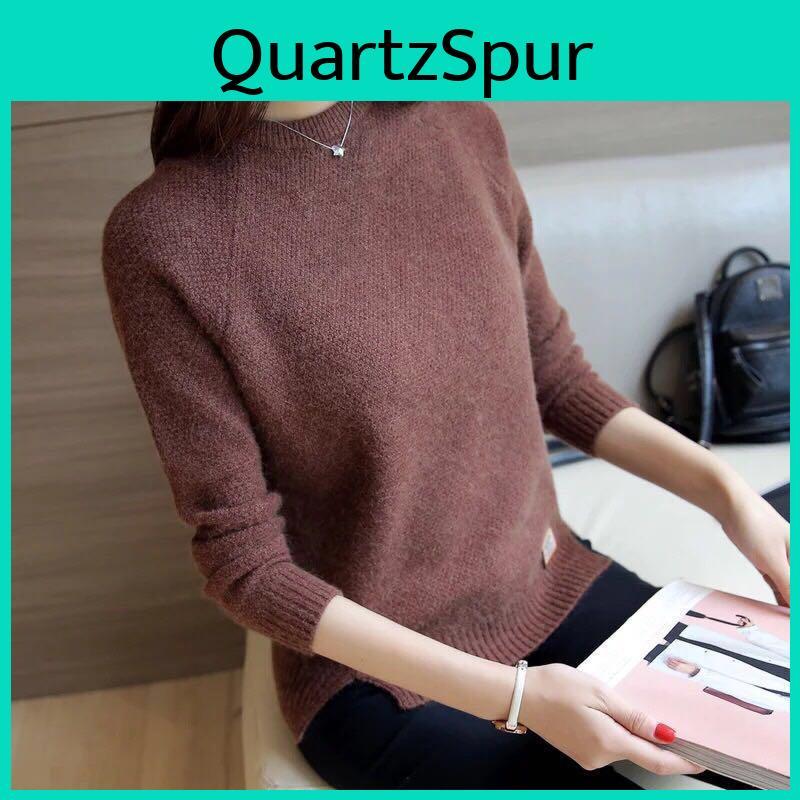 Sweater And Sweater Autumn Womens Winter Loose Wild Bottoming Shirt Long Sleeve Round Neck
