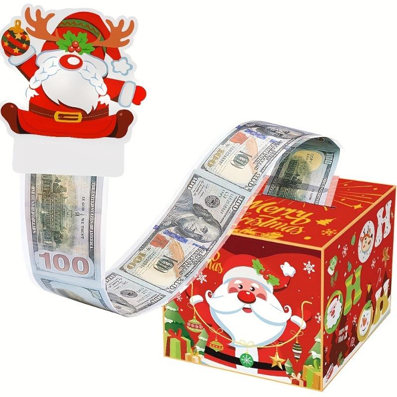 1PC Merry Christmas Pull-Out Gift Box - Fun Surprise Cash Storage Box for Friends, Girlfriends, Wives, Sisters