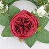 Simulation Austin Rose Wreath, Candle Cup Candlestick Wreath Wreath Decoration Party Wedding Arrangement Wreath