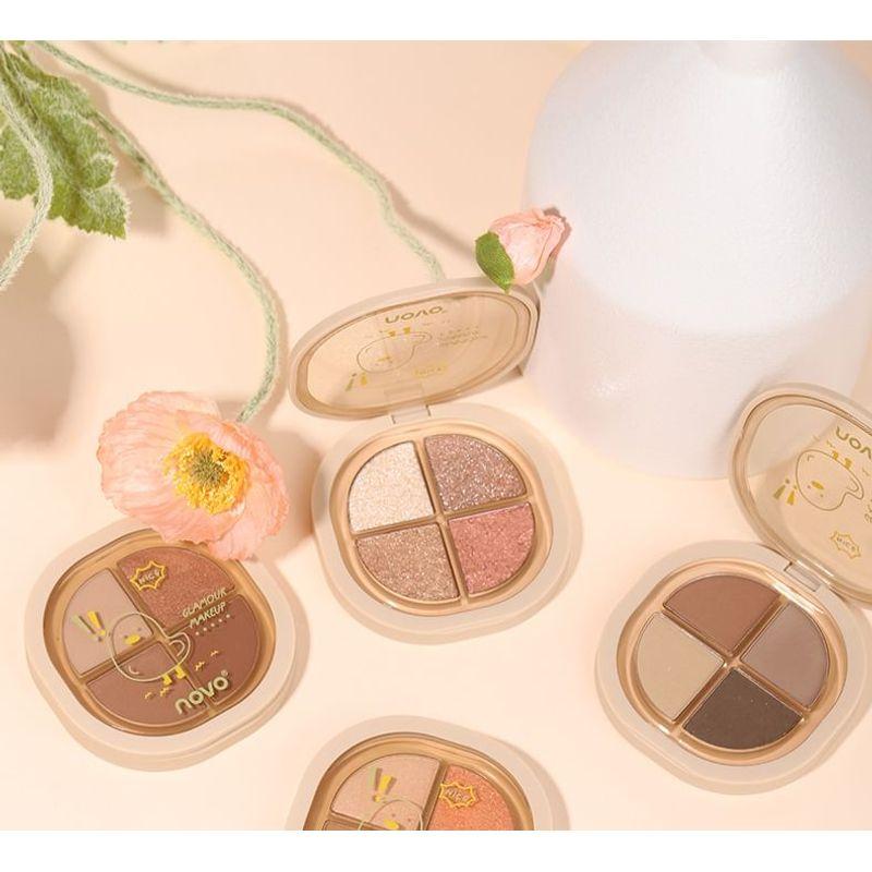 NOVO - Portable 4 Colours Eyeshadow Palette