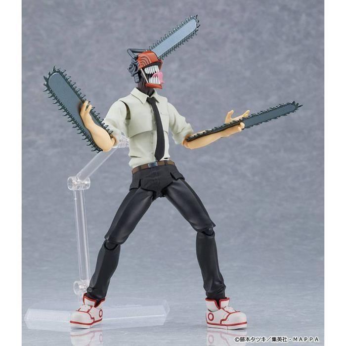 Figurine - MAX FACTORY - CHAINSAW MAN FIGMA DENJI 15 CM - Articulée - Accessoires - Têtes Interchangeables
