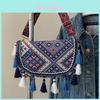 Ethnic Style Tassel Womens Shoulder Bag With Woven Details For Casual Travel