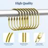 12 Pcs Glide Smoothly Oval Shower Hooks Rust Proof Shower Curtain Rod Hangers  Shower