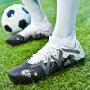35-45 Men's High-top Large Size Football Shoes Long Nail Anti-slip Resistance TPR Artificial Captain Outdoor Youth Children Football Shoes