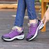 Women's Spring & Fall Thick Sole Height-Boosting Non-Slip Leather Running & Hiking Shoes