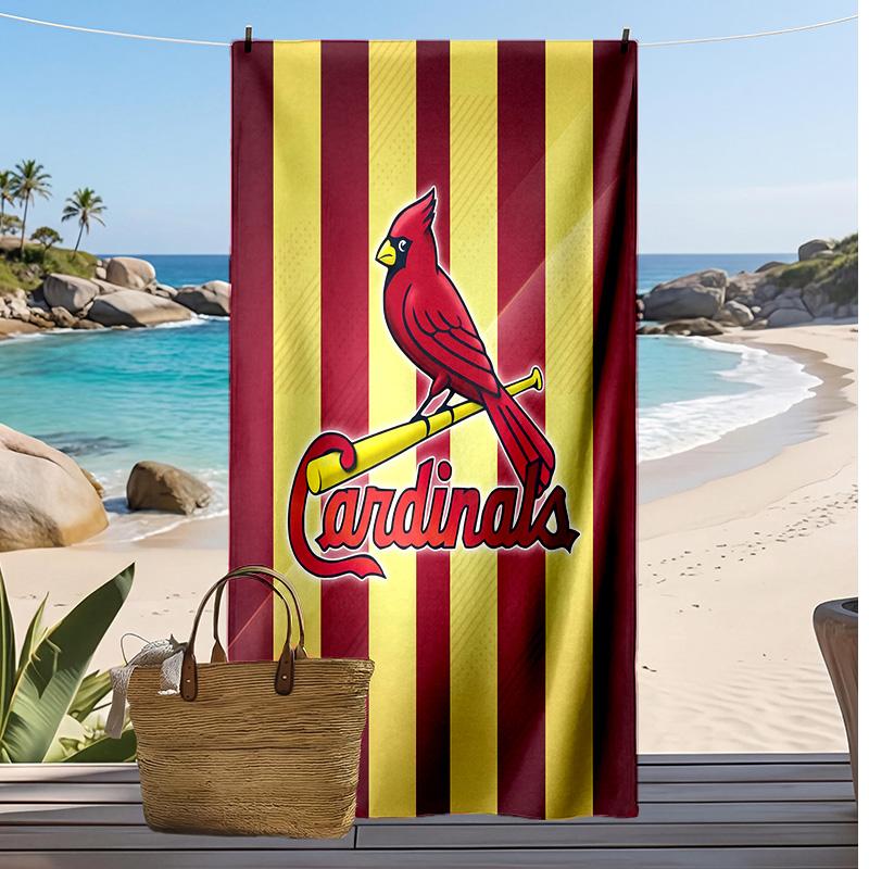 St. Louis Cardinals Print Beach Towel Soft Portable Quick?dry Towel For Pool Summer Vacation Outdoor Sport