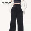 MO&Co. Women's Tailored High-Waist Wide-Leg Pants
