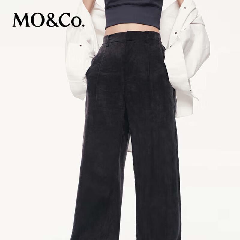 

MO&Co. Women s Tailored High-Waisted Wide-Leg Trousers M