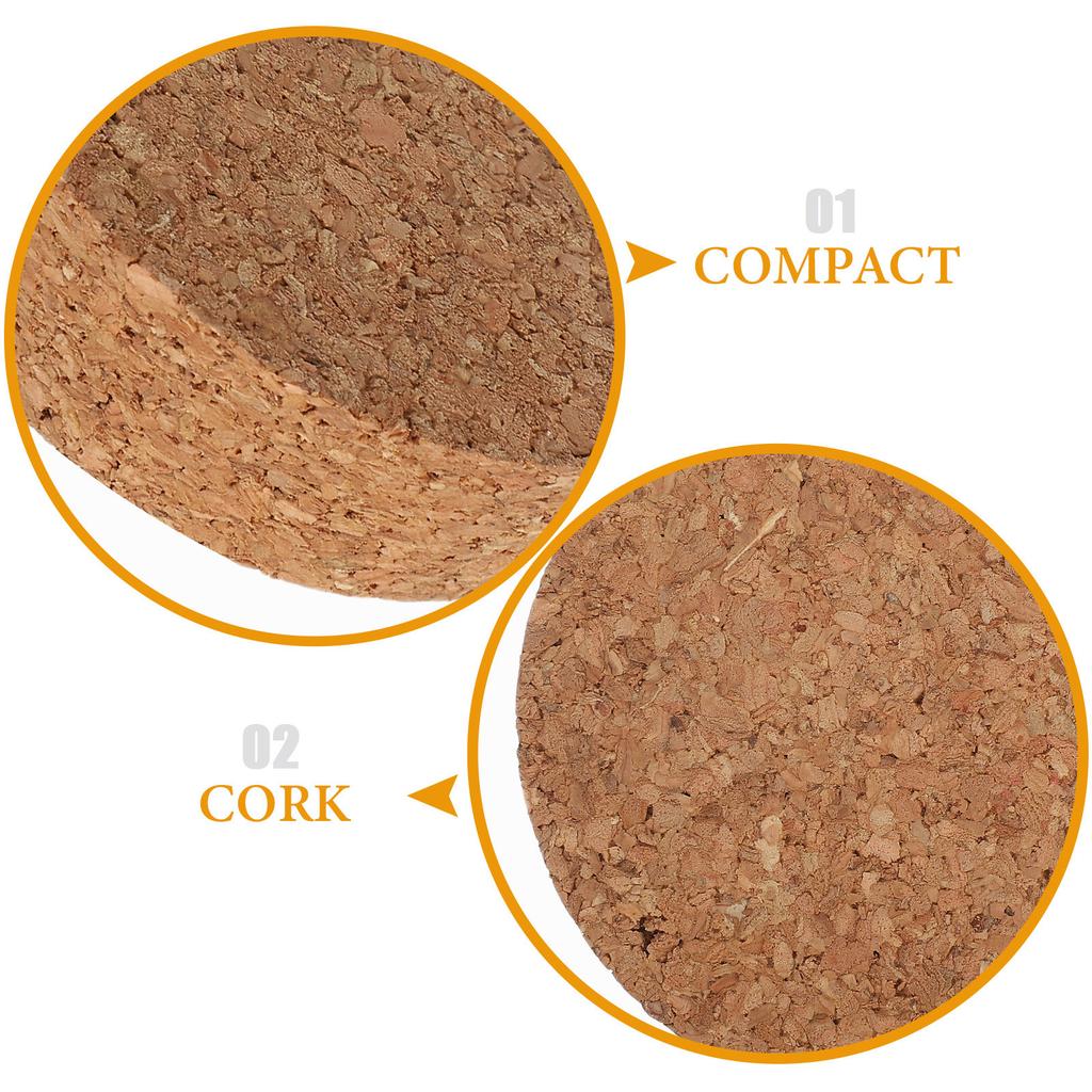 6Pcs Flower Vase Cork Lids Hydroponic Planter Glass Jar Lid Replacement 64.5x20x58mm Plant Terrarium Stopper