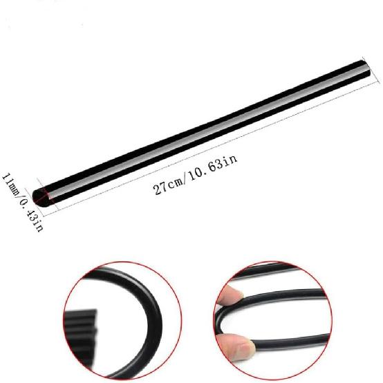 Black Hot Melt Glue Sticks for Dent Repair - 11mm x 270mm Professional Glue Rods, Auto Body Repair Kit for Car Dent Removal, Windshield Chip Fix,