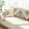 Cotton Fabric Sofa Cushion, Four-Season Linen, Simple Summer Non-Slip Seat Cushion, Modern European-Style Universal Sofa Cover, Towel