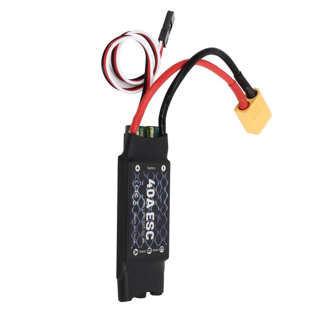40A ESC 2?4S Electric Speed Controller 5V 3A BEC with XT60 Plug for RC Drone Airplane Brushless Motors