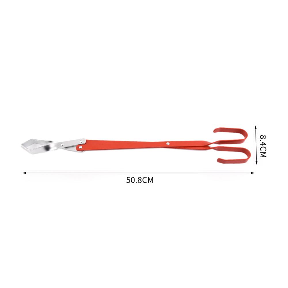 BBQ Charcoal Tong Barbecue Carbon Clamp Aluminum Plier Grilled Food Clip Portable Tongs Barbecue Accessories Tool 50.8cm