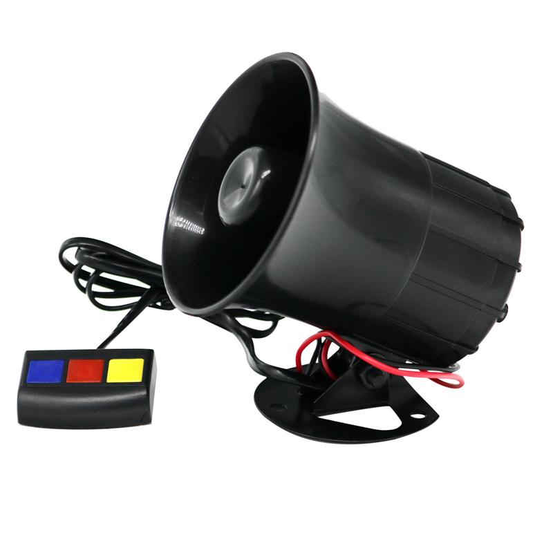 MotoLovee Motorcycle Car Security Horn 12V 3 Sounds Van Vehicle Loud Siren For Cars Motorbike Moped Truck Construction Vehicles