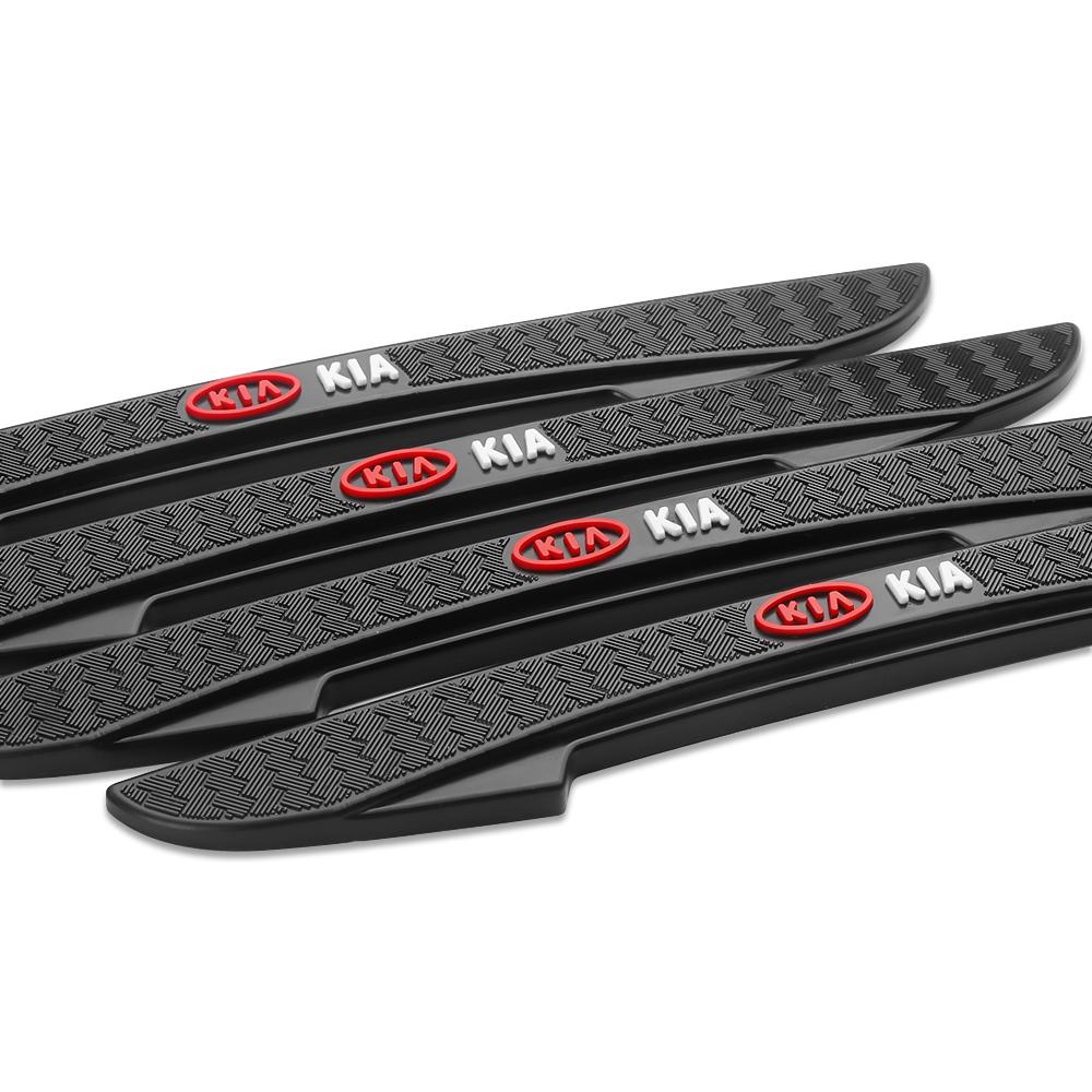 2026 Gorąca Naklejka Samochodowa 4 Szt. Pasek Antykolizyjny Drzwi Samochodu Naklejki z Logo na Zderzak Dla KIA Ceed Sportage Rio 3 Proceed K5 Sedona Forte