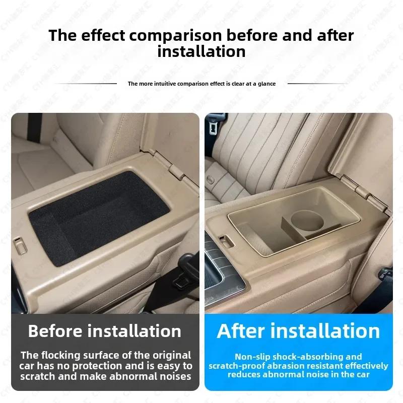 Applicable To 24 Mercedes-Benz New E-Class E300L E260L Rear Armrest Silicone Storage Box W214 Storage Box