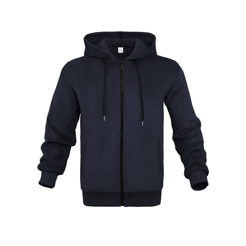 Men's Super Soft Composite Fleece Fashion Casual Zipper Cardigan Hooded Jacket Men's Sweater