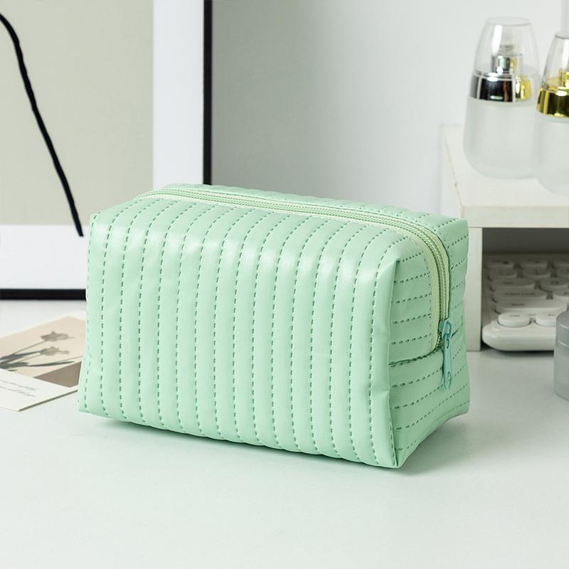 Cestovní přenosná minimalistická kosmetická taška s velkou kapacitou a měkkým úložným prostorem s mašlí