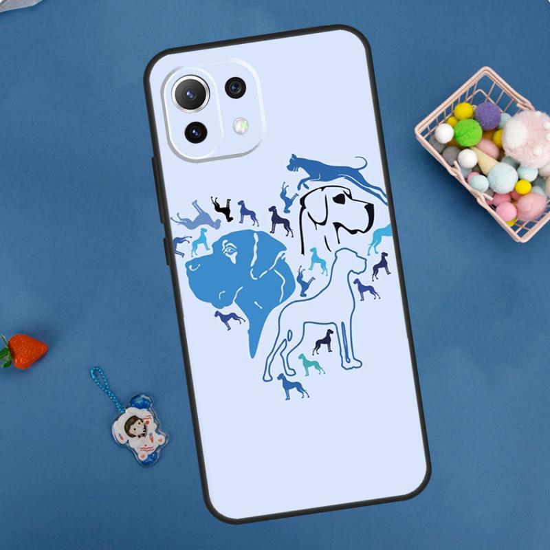 Great Dane Dog Watercolor Case For Xiaomi 13 14 15 Ultra 11T 12T 13T 14T Pro POCO X7 Pro X3 X5 X6 M6 F5 F6 Pro Cover
