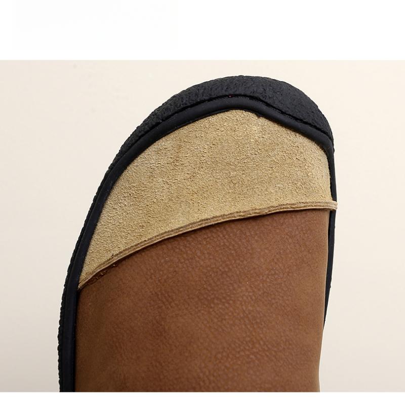 Herren Slipper Handgefertigt Lässige Lederschuhe Slip-on Fahrschuhe Mokassins