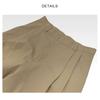 Men Loose Straight Double Pleated Casual Workwear Suit Long Trousers