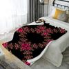 Blumenmuster Decke Mikrofaser Flanell Überwurfdecke Schlafzimmer Wohnzimmer Sofa Weich Und Bequem Heimdekoration
