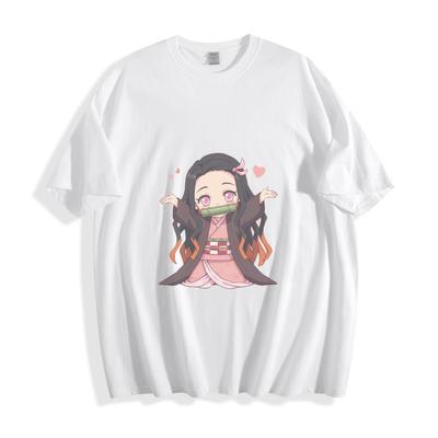 T-Shirt Chibi Nezuko Kamado di Demon Slayer - Adorabile Maglietta Unisex in Stile Anime