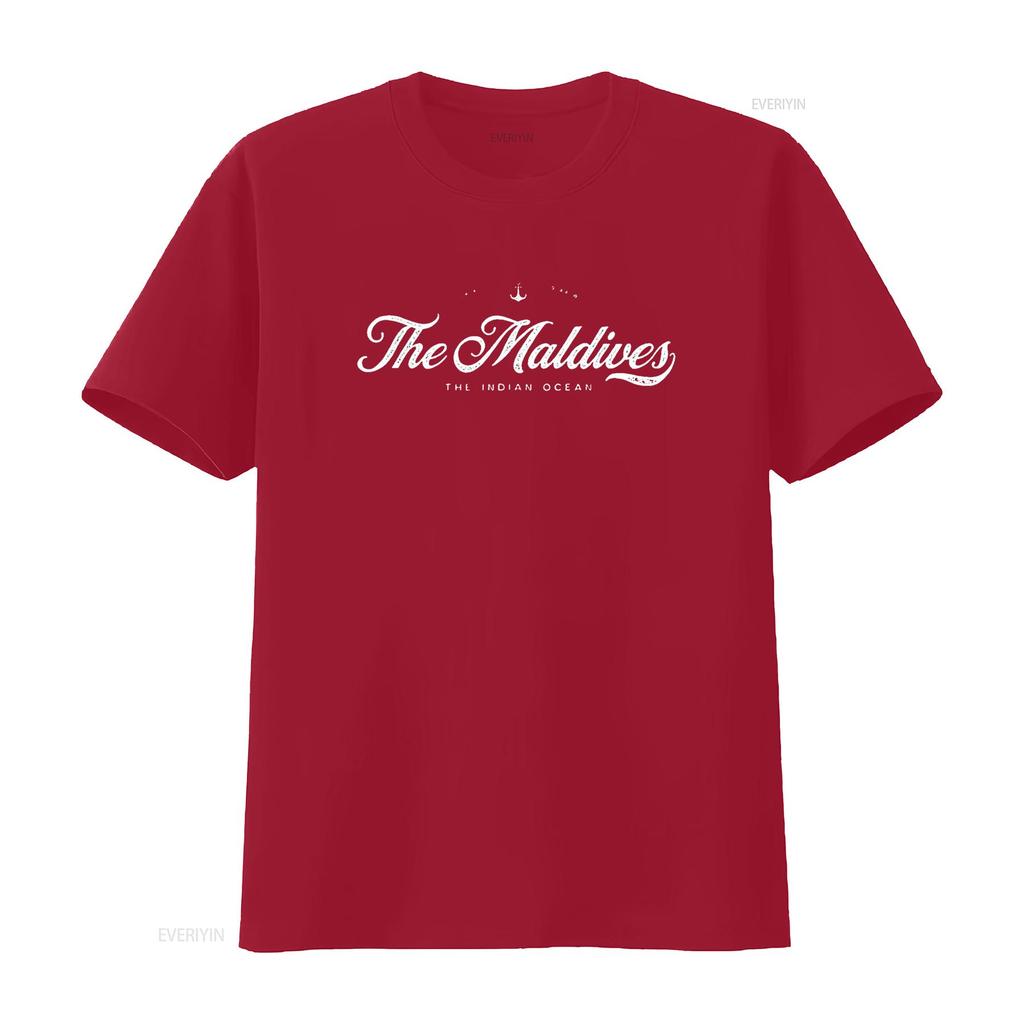 The Maldives Vintage Retro T Shirt Vintage Washed Comfortable Soft Designer Clothes Unisex Stretched Stylish Slightly Fashion