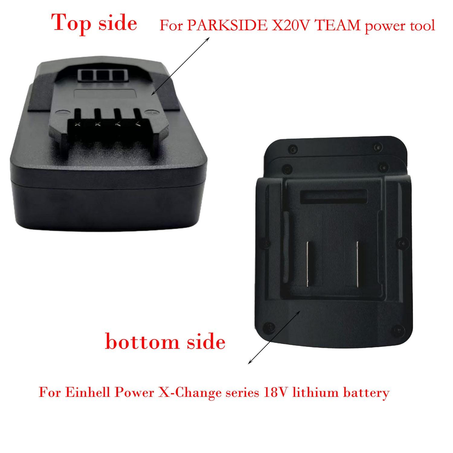 

For Parkside X20V Tool Battery Adapter for Power X-Change 18V Batteries