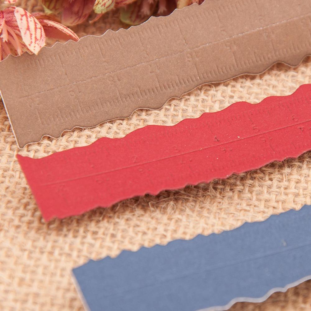 Cutting Die Carbon Steel Paper Tearing Ruler Wavy Edge Embossing Irregular Edge Ruler Decorative Deckle Edge Ruler Craft