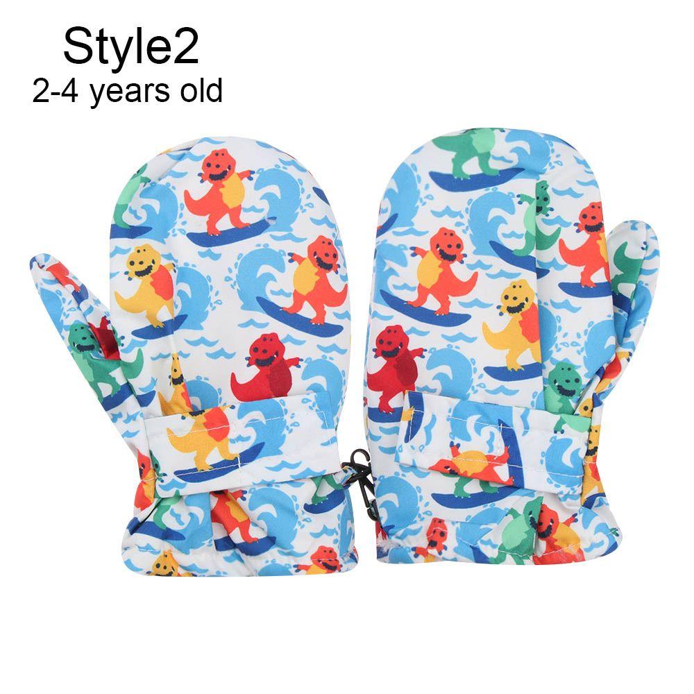Gants de Ski pour enfants, coupe-vent, imperméables, à manches longues, mitaines, Snowboard