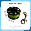 30M (98.43ft) Finger Diving Carabiner, Double Ended Snap Hook for Fishing And Underwater Sports