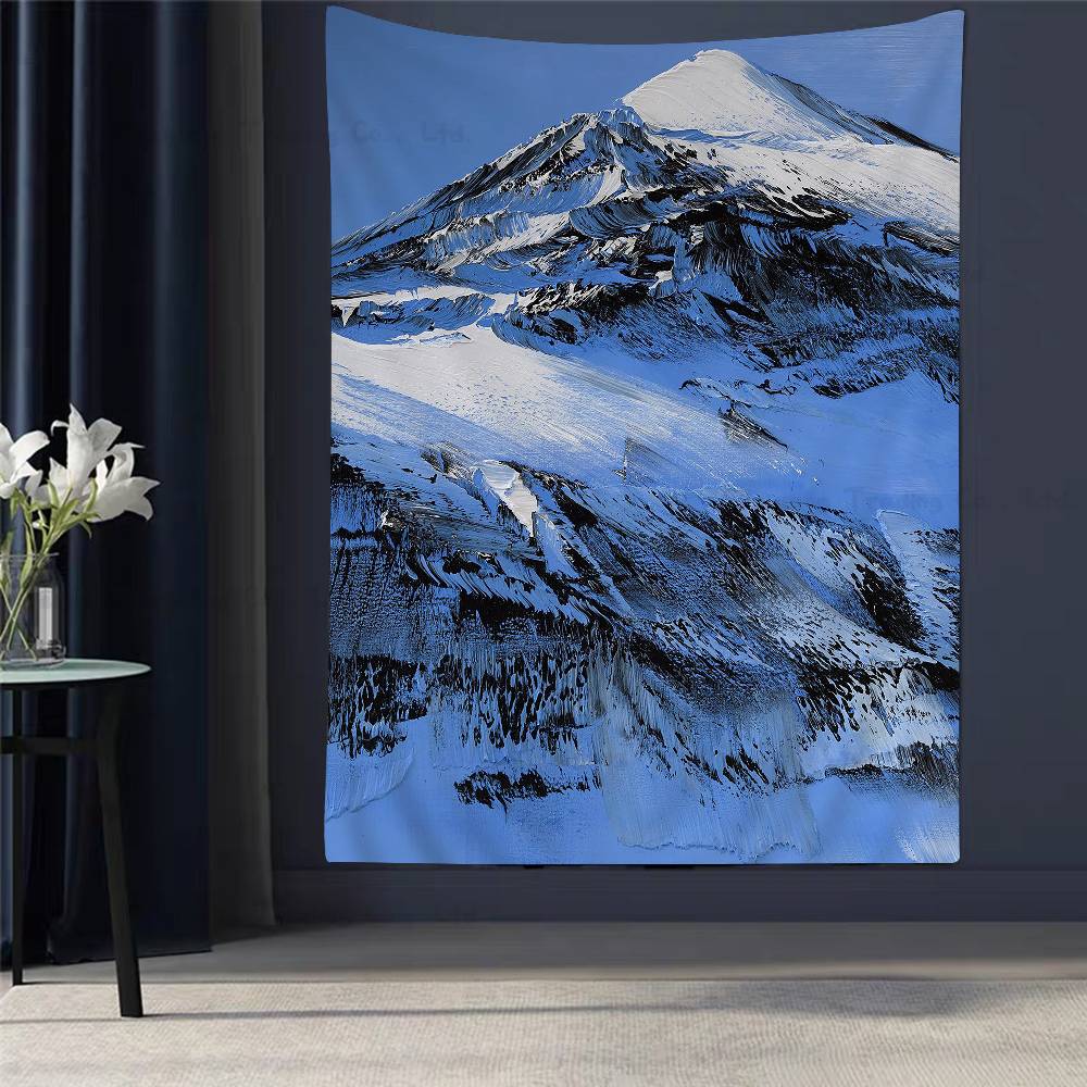 Conrad Jon Snow Mountain Artist Hippie Wall Hanging Tapestries Art Science Fiction Room Home Decor Kawaii Room Decor