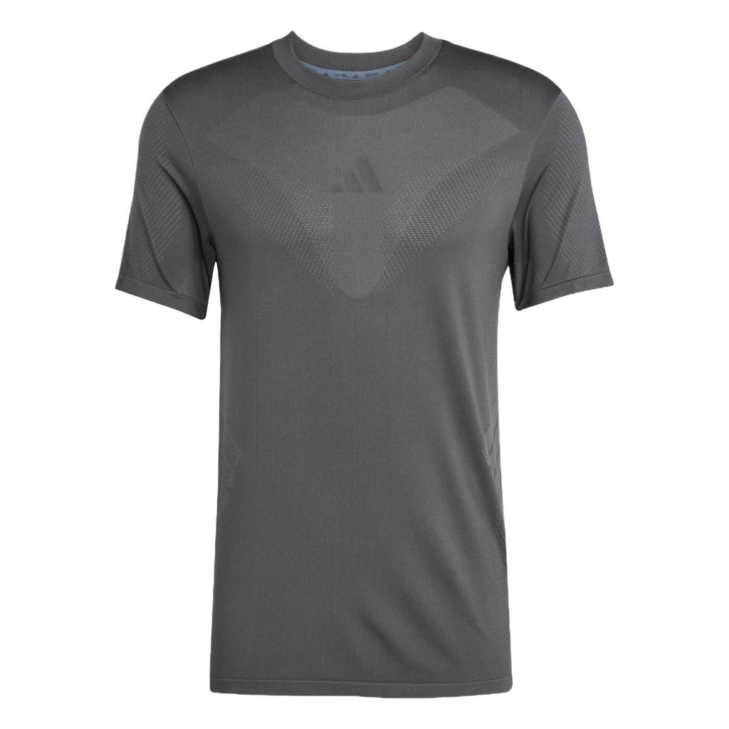 Adidas Gym Climacool Seamless Tee Casual Simple Soft Comfortable Quick-Dry Short Sleeve T-Shirt Men Tops Slate-Gray Light-Silver JN0568