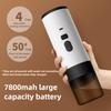 Portable Electric Coffee Maker 3-in-1 Capsule Coffee Grinder Travel Coffee Maker with Cordless Heating for Car and Home Camping