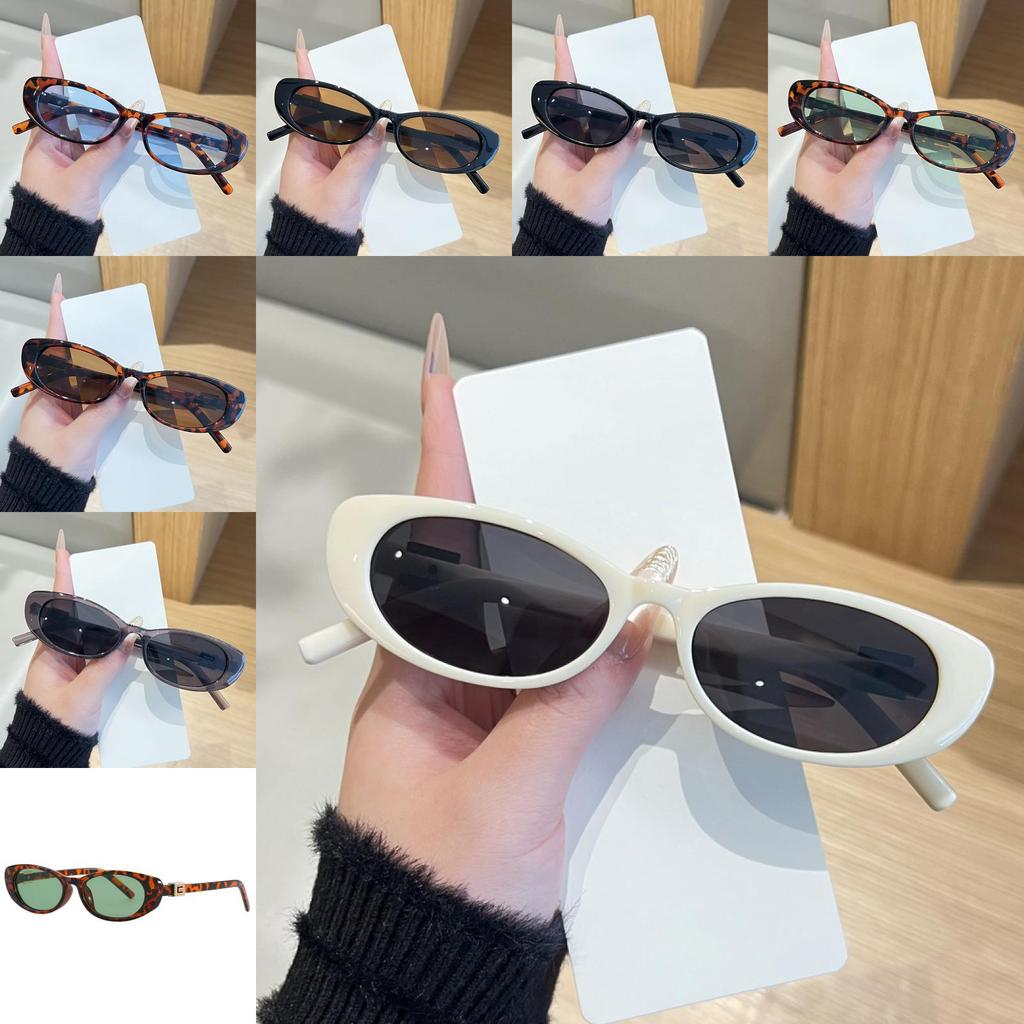 Vintage Chinese Style Oval Sunglasses With Uv390 Protection For Summer Travel And Fashion