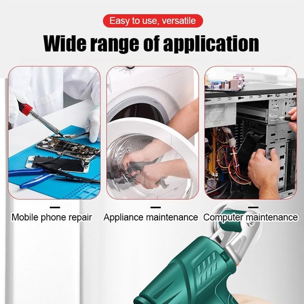 Internally Heated Industrial Laser Welding Tools, 60W Up to 480℃ Temperature One-Handed External Heating Soldering Gun, Multi-Function Soldering