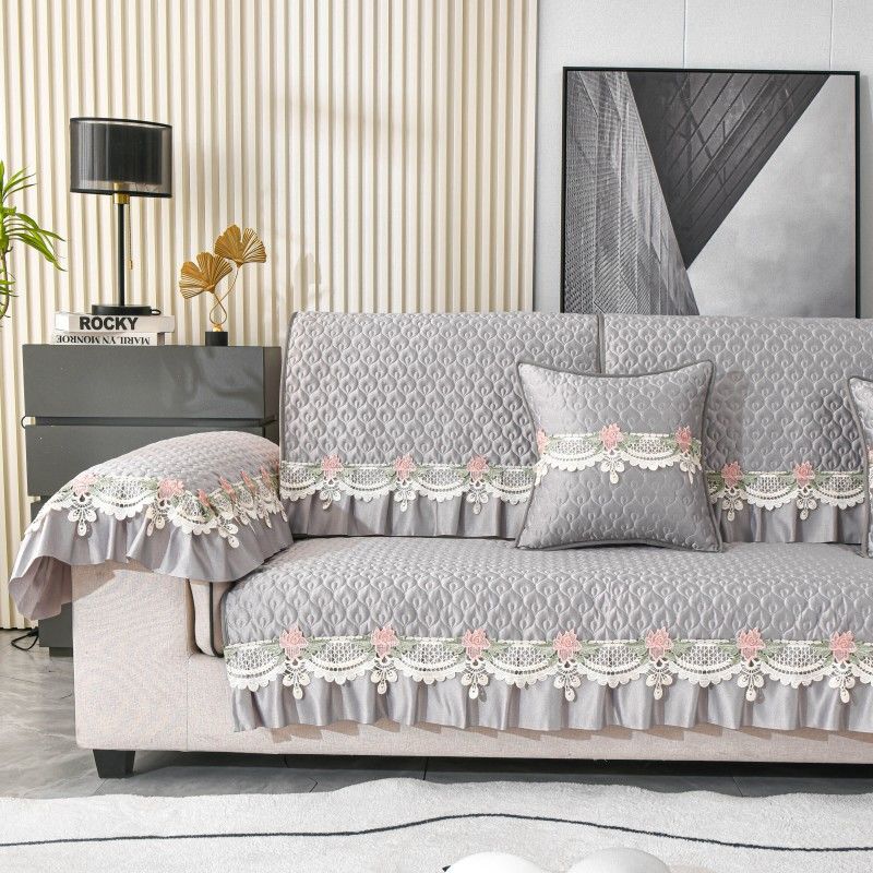 Plush Sofa Covers Four Seasons Sofa Towel Fabric Seat Cushion Backrest Towel Simple Modern Couch Cover Non-slip Sofa Bed Cover