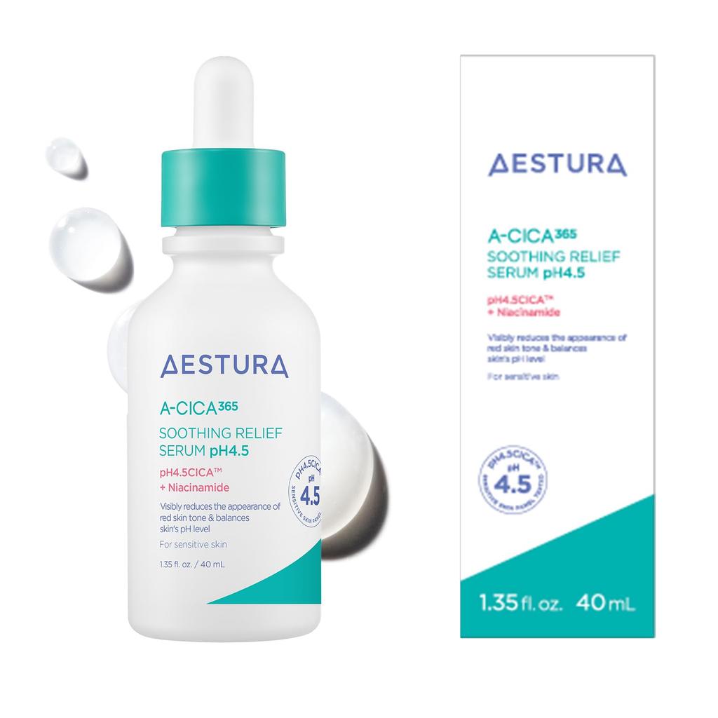 AESTURA 365 Trouble Relief Serum pH 40mL Serum Weakly acidic Korean cosmetics Moisturizing Skin care CICA Pore care Rough skin care Niacinamide