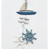 Holzanhänger im maritimen Stil Ozeanwind-Handwerk Kleiner Fisch Boot Innovatives Accessoire Wandbehang Dekoration Anhänger Heimdeko