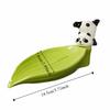 Bamboo Panda Soap Dish Cute Soap Tray Green Soap Rack  Kitchen