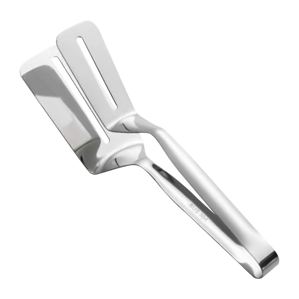 

304 Stainless Steel Food Tongs Anti-Scald Fish Fry BBQ Bread Clip Frying Shovel Clip Food Steak Clamp Spatula For Kitchenware