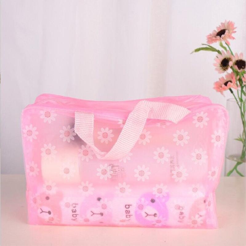 Large Capacity Floral Waterproof Makeup Bag Toiletries And Shower Supplies Storage Bag
