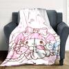 1 adet My Melody Hello Kitty battaniye Hafif Flanel Atkı Kanepe Yatak Seyahat Kamp Oturma Odası Ofis Koltuk Sandalye için