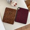 For IPad 5 6 7 8 9 10th Generation Case Air Pro 2024 MINI 3 4 Pro 11 Inch Leather Cover Leopard-print 3-fold Stand