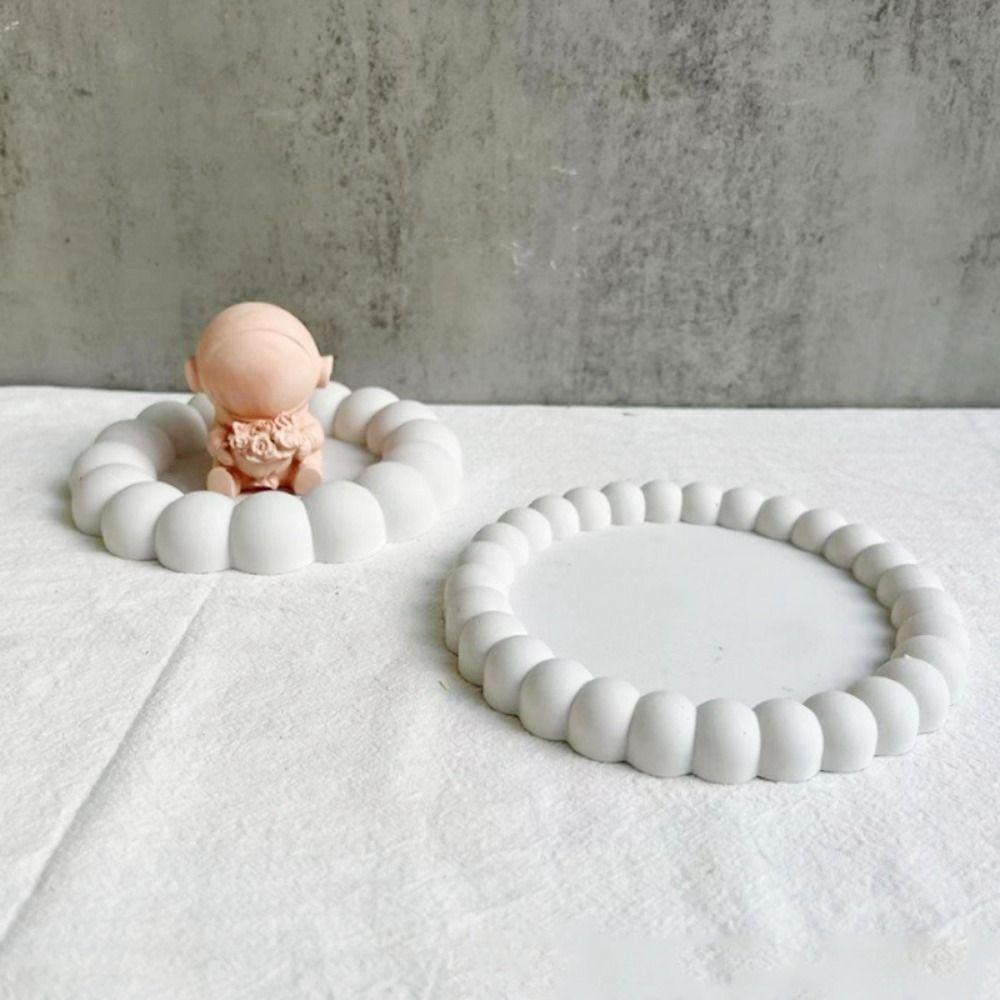 

для декора своими руками поднос с пузырчатым кружевом гончарная форма форма для хранения поднос форма подставка для чашки подставка формы B